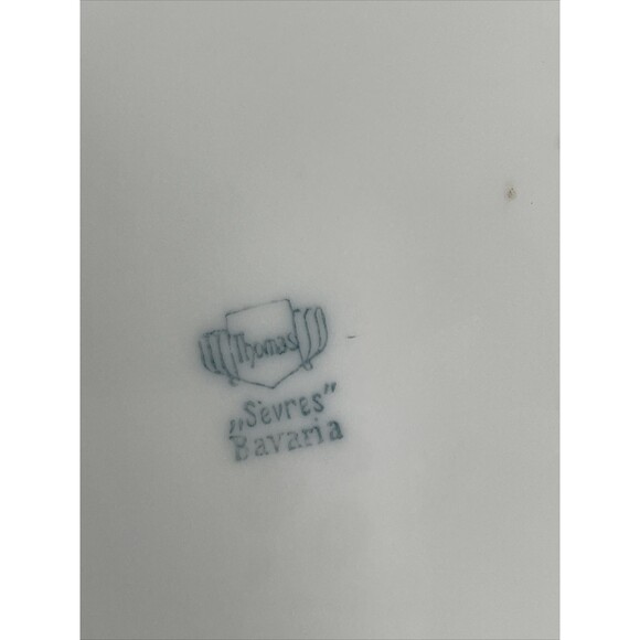 GERMANY Thomas Bavaria Hand Painted Flowers Plate Gold Gilded 7.5” - Picture 8 of 10